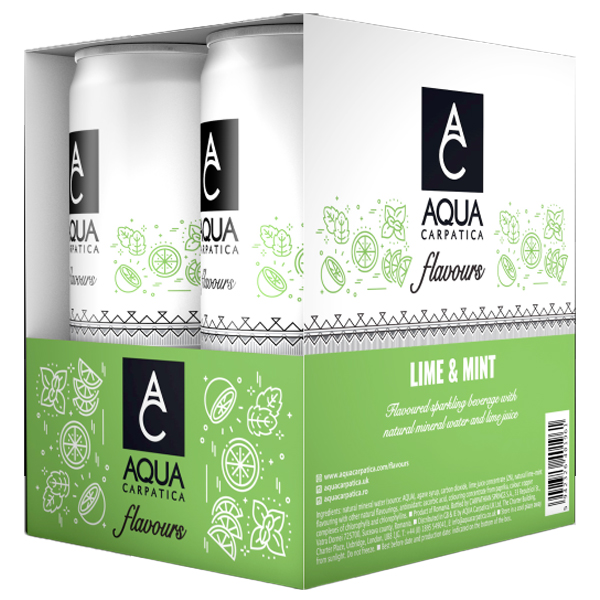 AQUA CARPATICA (4x330ml) - (LIME & MENTA)