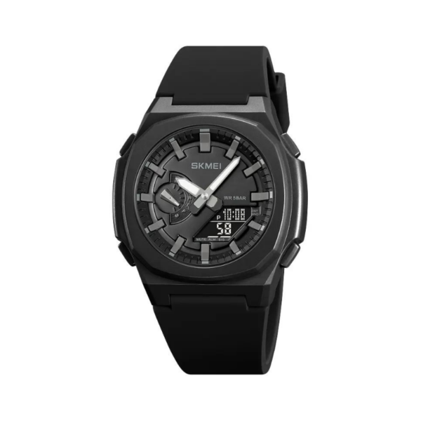 Ψηφιακό/αναλογικό ρολόι χειρός – Skmei - 2091 - Black/Black screen