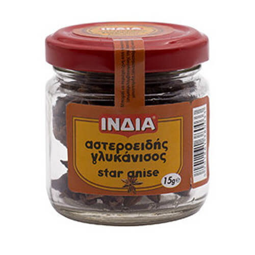 ΙΝΔΙΑ ΑΣΤΕΡΟΕΙΔΗΣ ΓΛΥΚΑΝΙΣΟΣ 15gr. - (ΒΑΖΑΚΙ)