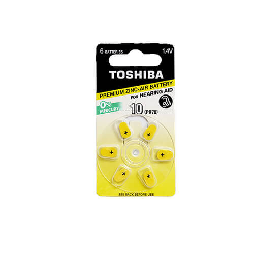 TOSHIBA ΜΠΑΤΑΡΙΑ - (PR70(10)NE 6τεμ. 1.4V 145mAh- (ΜΕ ΦΟΡΟ 0,02€)