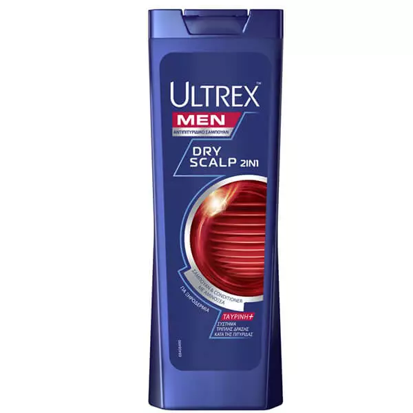 ULTREX ΣΑΜΠΟΥΑΝ 2in1 360ml - ( DRY SCALP)(ΚΑΤΑ ΞΗΡΟΔΕΡΜΙΑΣ)
