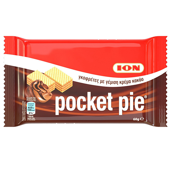 POCKET PIE ΓΕΥΣΗ ΣΟΚΟΛΑΤΑ (10x60gr.)  - (ΚΟΥΤΙ) (8418)