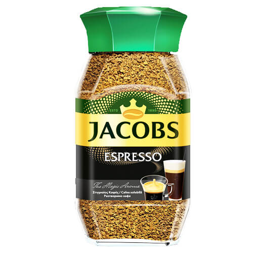 JACOBS ΣΤΙΓΜΙΑΙΟΣ ΚΑΦΕΣ ESPRESSO 95gr. - (ΓΥΑΛΙΝΟ)