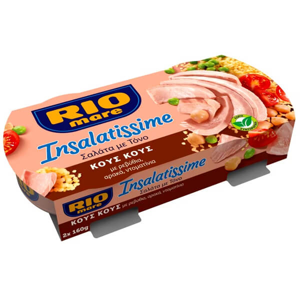 RIO MARE ΤΟΝΟΣ ΠΟΛΥΣΑΛΑΤΑ (2x160gr.) - (ΚΟΥΣ ΚΟΥΣ)