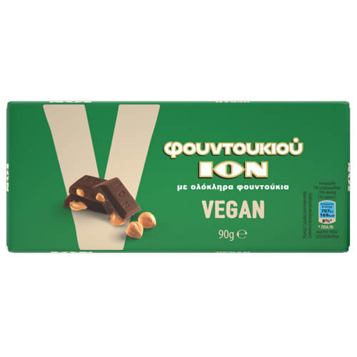 ΙΟΝ VEGAN ΣΟΚΟΛΑΤΑ ΦΟΥΝΤΟΥΚΙ 90gr. - (No 1630)