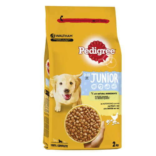 PEDIGREE JUNIOR ΣΚΥΛΟΤΡΟΦΗ ΚΡΟΚΕΤΑ 2kg -  (ΚΟΤΟΠΟΥΛΟ & ΛΑΧΑΝΙΚΑ)