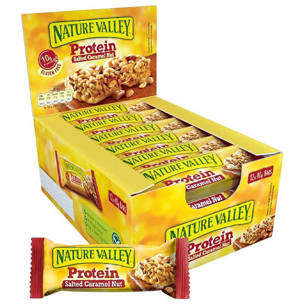 NATURE VALLEY ΤΡΑΓΑΝΗ ΜΠΑΡΑ ΠΡΩΤΕΪΝΗΣ ΜΕ ΚΑΡΑΜΕΛΑ 12x40gr