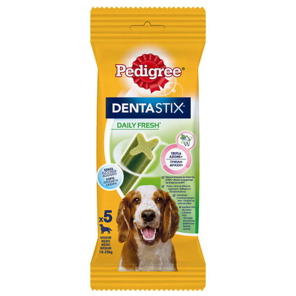 PEDIGREE DENTASTIX FRESH 5τεμ. - (128gr) (MEDIUM)