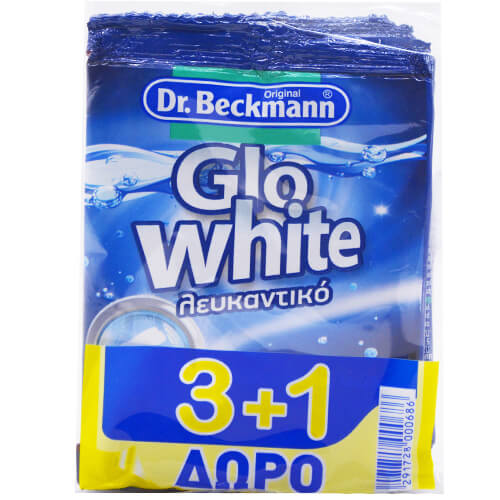 DR. BECKMANN GLO WHITE ΛΕΥΚΑΝΤΙΚΟ ΡΟΥΧΩΝ 65gr. - (3+1 ΔΩΡΟ)