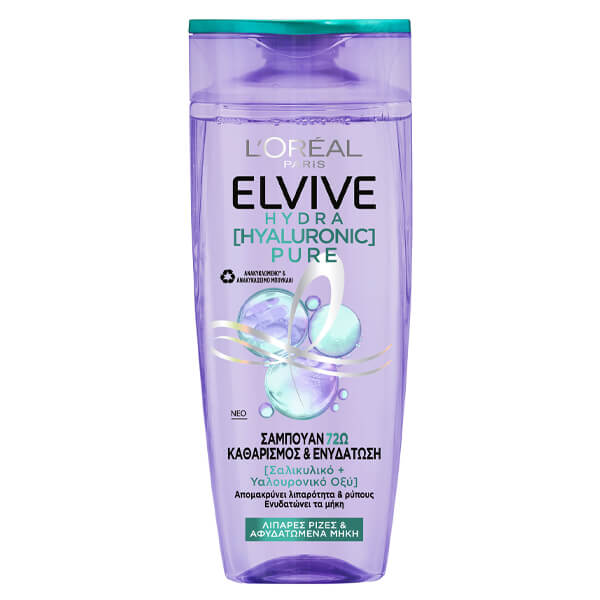 ELVIVE SHAMPOO 400ml - (HYDRA HYALURONIC PURE)