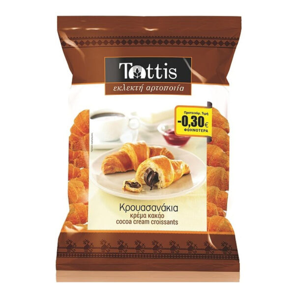 TOTTIS FINE BAKERY ΚΡΟΥΑΣΑΝΑΚΙΑ 300gr. - (ΚΑΚΑΟ) (-0,30€)
