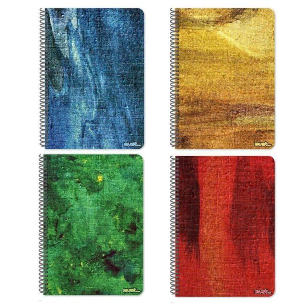 ΤΕΤΡΑΔΙΟ ΣΠΙΡΑΛ 17X25 MUST CANVAS 1 ΘΕΜΑ 30 ΦΥΛΛΑ 4 ΣXΕΔΙΑ