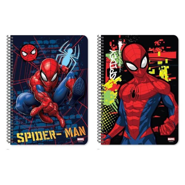 SPIDERMAN ΤΕΤΡΑΔΙO ΣΠΙΡΑΛ 17x25 2ΘΕΜ 60Φ (2 σχέδια)