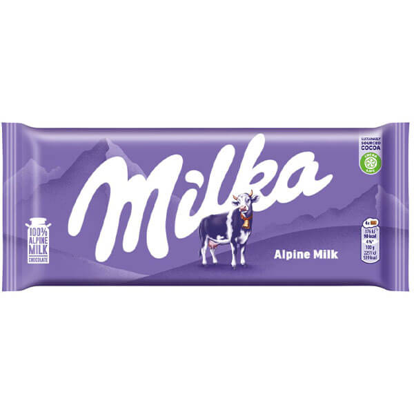 MILKA ΣΟΚΟΛΑΤΑ 100gr - (ALPINE MILK)