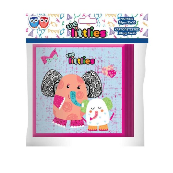 ΧΑΡΤΟΠΕΤΣΕΤΕΣ ΠΑΡΤΥ THE LITTLIES ΓΙΑ ΚΟΡΙΤΣΙ 33X33 ΕΚ. 20 ΤΜΧ.