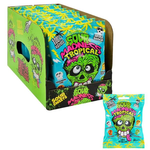HALLOWEEN SOUR MADNESS TROPICAL ΚΑΡΑΜΕΛΕΣ (60gr.)