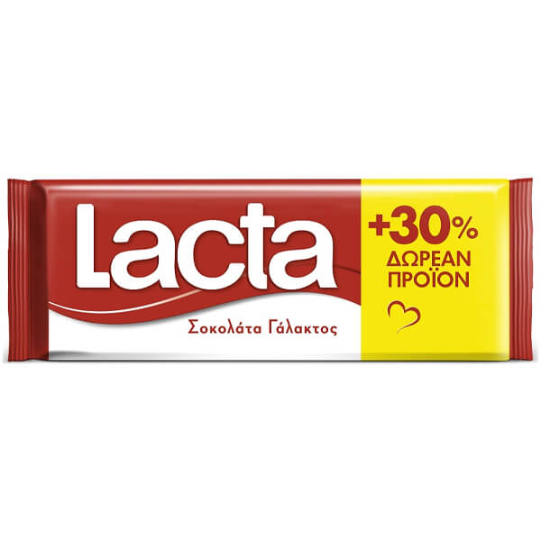 LACTA ΣΟΚΟΛΑΤΑ 110gr. - (+30% ΠΡΟΪΟΝ)