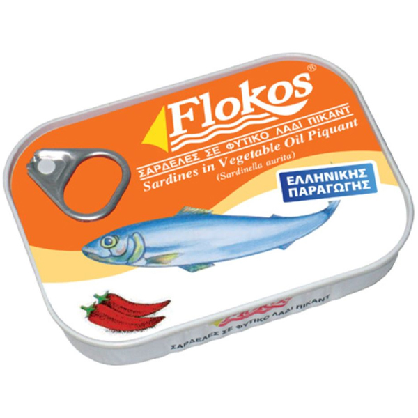 FLOKOS ΣΑΡΔΕΛΑ 100gr. - (ΣΕ ΦΥΤΙΚΟ ΛΑΔΙ ΠΙΚΑΝΤΙΚΗ)