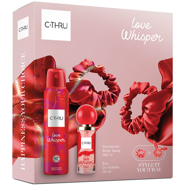 C-THRU LOVE EDT 30ml - (+DEO SPRAY 150ml ) (+SCRUNCHIES)
