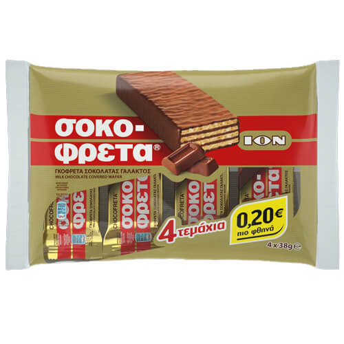 ΙΟΝ ΣΟΚΟΦΡΕΤΑ ΓΑΛΑΚΤΟΣ  MULTIPACK (4x38gr.) - (-0.20€) (No 8142)