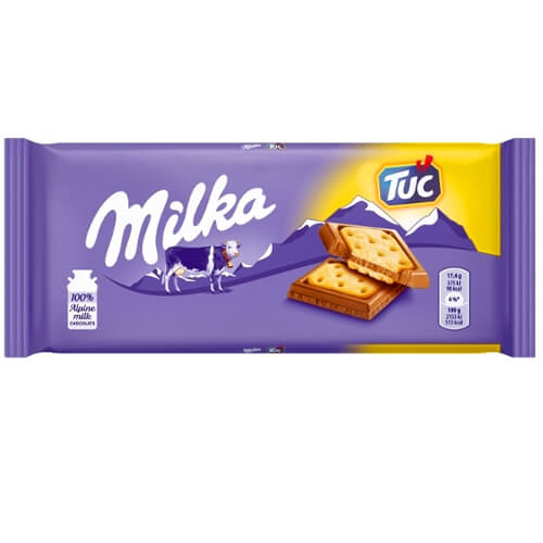 MILKA ΣΟΚΟΛΑΤΑ 87gr - (ΜΠΙΣΚΟΤΟ TUC)