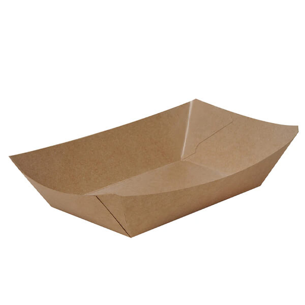 KRAFT ΣΚΑΦΑΚΙ ΦΑΓΗΤΟΥ 400ml (100τεμ.) - (22x12x4.2cm) - (15x7x4.2cm)