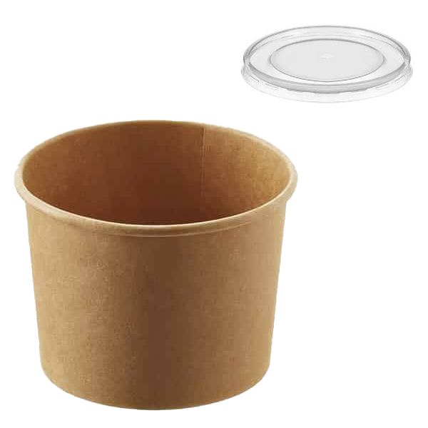 ΚΡΑΦΤ ΜΠΩΛ ΣΟΥΠΑΣ + ΚΑΠΑΚΙ (ΣΤΡΟΓΓΥΛΟ) (16oz) - (50τεμ.)