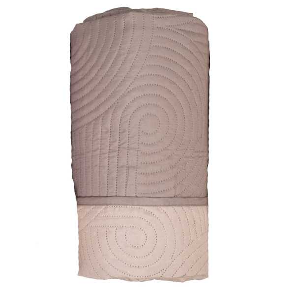 FLAMINGO ΚΟΥΒΕΡΛΙ ULTRASONIC ALA (160x220cm) - (MOCA-BEIGE) (100% MICROFIBRE)