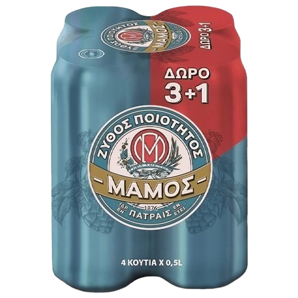 ΜΑΜΟΣ ΜΠΥΡΑ ΚΟΥΤΙ (4x500ml) - (3+1 ΔΩΡΟ)