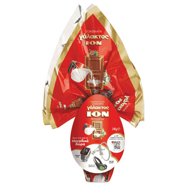 ΙΟΝ ΠΑΣΧΑΛΙΝΟ ΑΥΓΟ ΓΑΛΑΚΤΟΣ 240gr. - (ΔΩΡΟ ΕΚΠΛΗΞΗ) (No 6800)