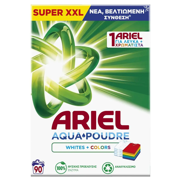 ARIEL ΣΚΟΝΗ ΠΛΥΝΤΗΡΙΟΥ 90μεζ. - (5,85kg) (WHITES & COLORS)