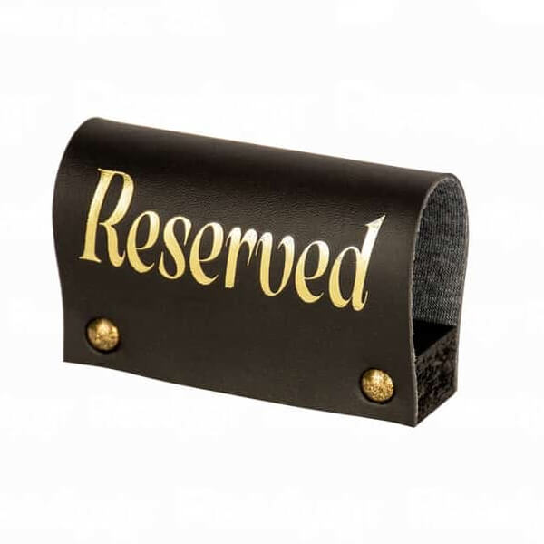 ΣΗΜΑ PVC 2 ΟΨΕΩΝ ΔΕΡΜΑΤΙΝΗ 10x7 (ΜΕ ΒΑΣΗ) (RESERVED)
