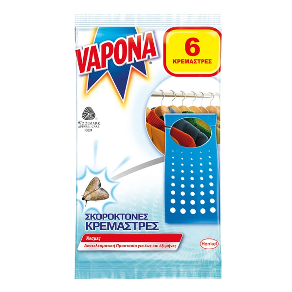 VAPONA ΣΚΟΡΟΚΤΟΝΕΣ ΚΡΕΜΑΣΤΡΕΣ (6τεμ.)