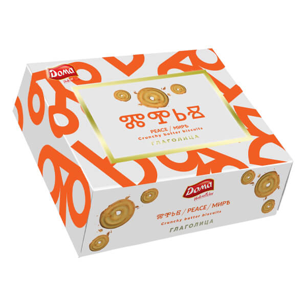 DOMA CRISPY BUTTER BISCUITS 300gr. - (PEACE)