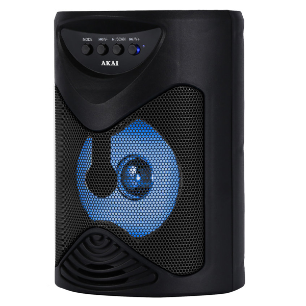 AKAI ΦΟΡΗΤΟ ΗΧΕΙΟ ΜΕ BT/USB/SD ΚΑΡΤΑ/TWS/LED 5w