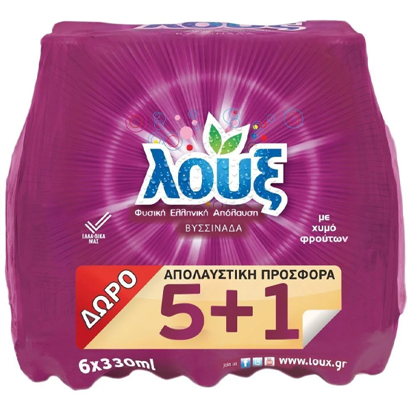ΛΟΥΞ ΒΥΣΣΙΝΑΔΑ 330ml (5+1 ΔΩΡΟ)
