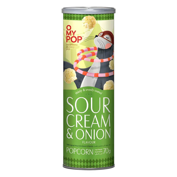OMYPOP ΠΟΠ ΚΟΡΝ 70gr. - SOUR CREAM AND ONION