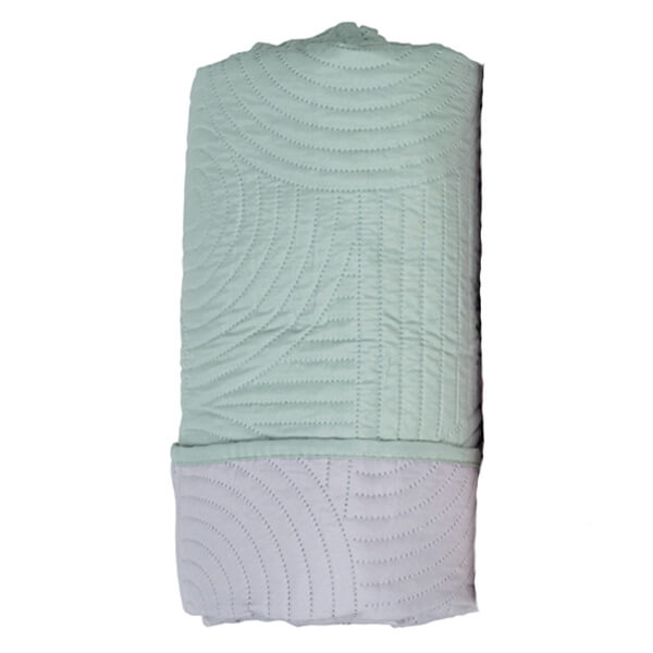 FLAMINGO ΚΟΥΒΕΡΛΙ ULTRASONIC CHIC (220x240cm) - (MINT-L.GREY) (100% MICROFIBRE)