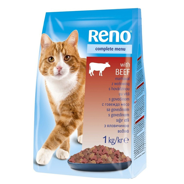 RENO ΓΑΤΟΤΡΟΦΗ ΚΟΝΣΕΡΒΑ 1kg. - (ΒΟΔΙΝΟ)