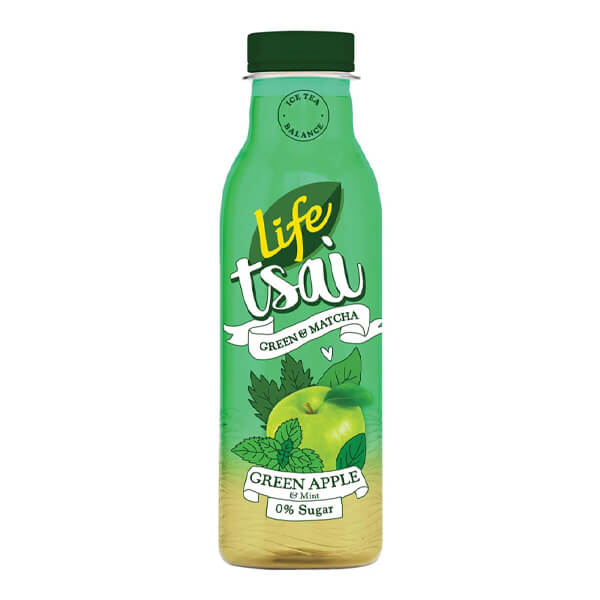 LIFE ΤΣΑΙ MATCHA ΠΡΑΣΙΝΟ ΜΗΛΟ & ΔΥΟΣΜΟΣ 500ml