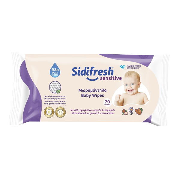 SIDIFRESH SENSITIVE ΜΩΡΟΜΑΝΤΗΛΑ (70τεμ.)