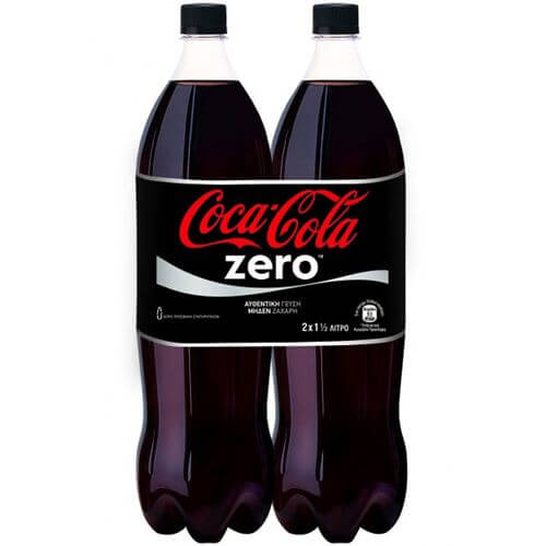 COCA COLA ZERO 1,5lt (2τεμ.)