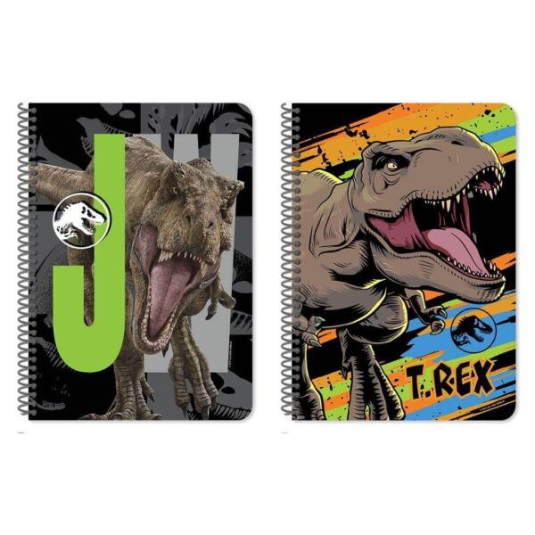 ΤΕΤΡΑΔΙΑ ΣΠΙΡΑΛ 17Χ25 2ΘΕΜ 60Φ JURASSIC.
