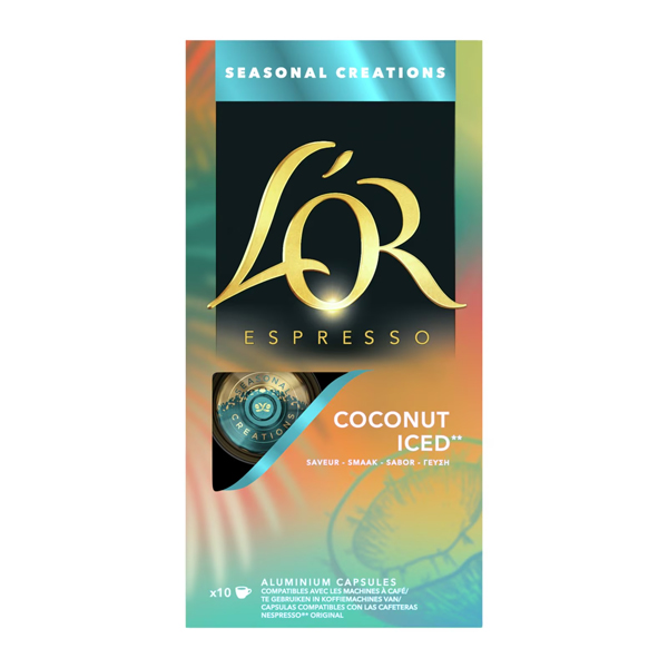 LOR CAPS ESPRESSO ICED (10τεμ.) - (COCONUT)