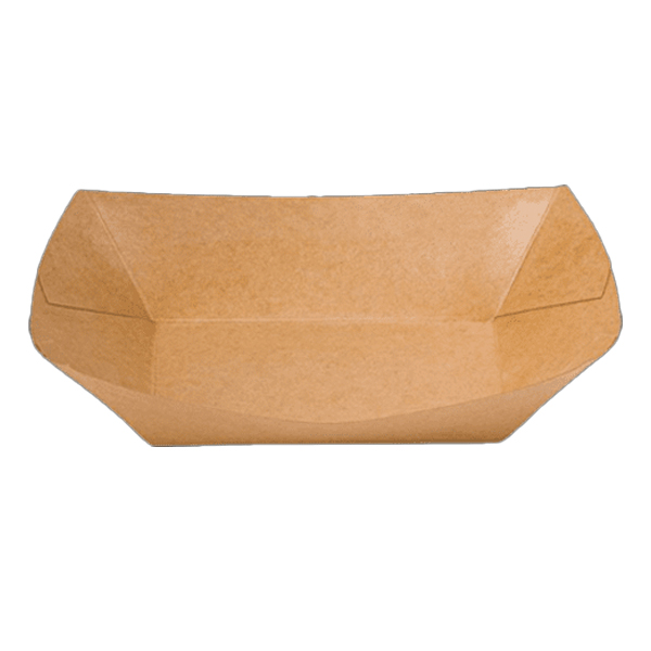 ΚΡΑΦΤ ΣΚΑΦΑΚΙ ΦΑΓΗΤΟΥ 1000ml - (100τεμ.) - (24x16x5,7cm) - (17x9,6x5,7cm)