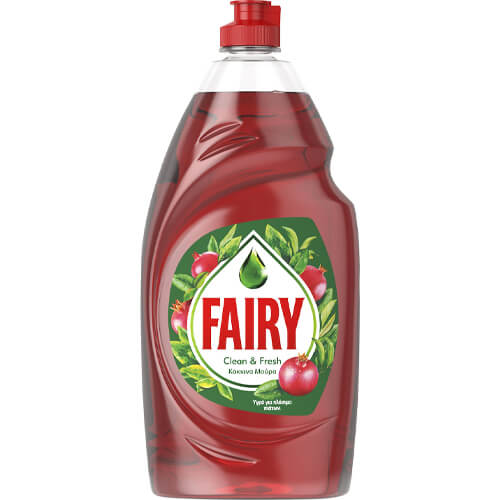 FAIRY ΥΓΡΟ ΠΙΑΤΩΝ  900ml - (CLEAN & FRESH) (ΚΟΚΚΙΝΑ ΜΟΥΡΑ) (ΕΛΛΗΝΙΚΟ)