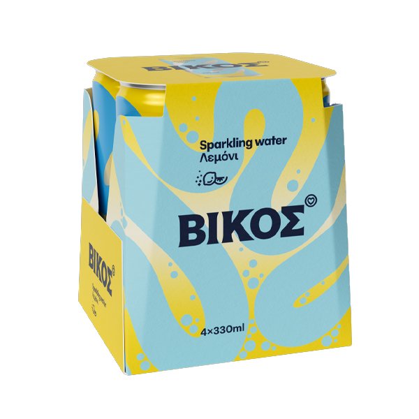 ΒΙΚΟΣ ΑΝΘΡΑΚΟΥΧΟ ΝΕΡΟ ΚΟΥΤΙ (4x330ml) - (ΛΕΜΟΝΙ)