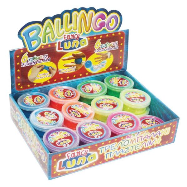 ΠΛΑΣΤΕΛΙΝΗ ΤΡΕΛΟΜΠΑΛΑΚΙ BALLINGO LUNA 21 ΓΡ. ΣΕ 6 ΧΡΩΜΑΤΑ