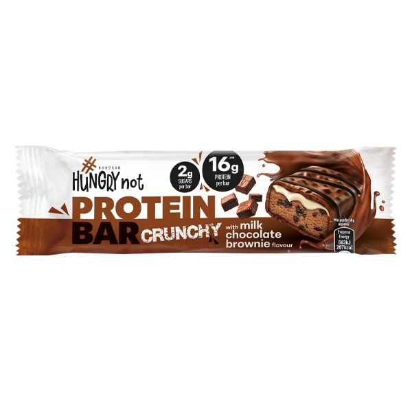 HUNGRY NOT ΜΠΑΡΑ ΠΡΩΤΕΙΝΗΣ 50gr. - (CRUNCHY BROWNIES)