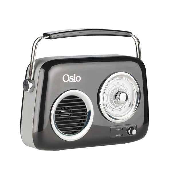 OSIO OPR-3040B ΜΑΥΡΟ ΦΟΡΗΤΟ ΑΝΑΛΟΓΙΚΟ ΡΑΔΙΟΦΩΝΟ